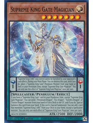Supreme King Gate Magician - AGOV-EN001 - Super Rare