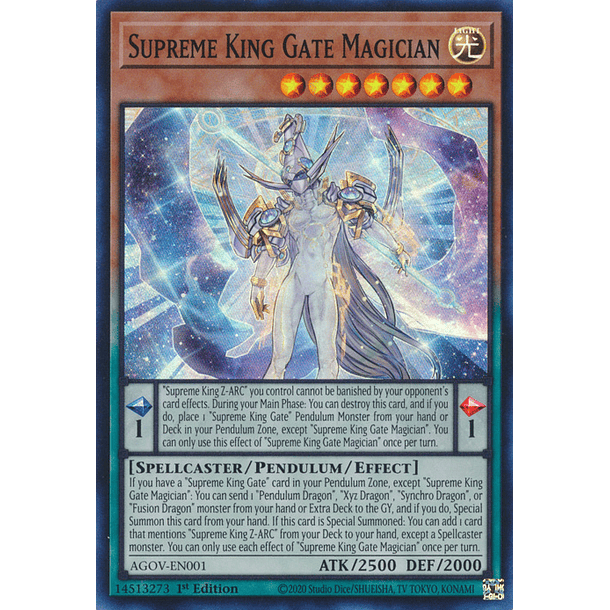 Supreme King Gate Magician - AGOV-EN001 - Super Rare
