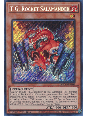 T.G. Rocket Salamander - AGOV-EN003 - Secret Rare