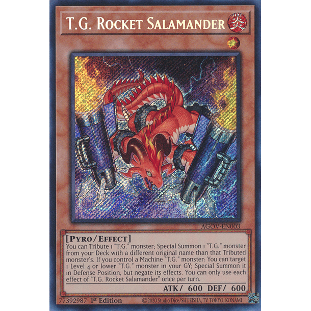 T.G. Rocket Salamander - AGOV-EN003 - Secret Rare