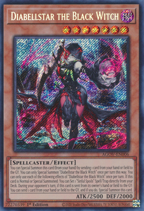 Diabellstar the Black Witch - AGOV-EN006 - Secret Rare 1