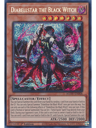 Diabellstar the Black Witch - AGOV-EN006 - Secret Rare