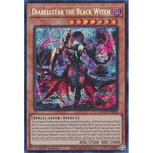 Diabellstar the Black Witch - AGOV-EN006 - Secret Rare