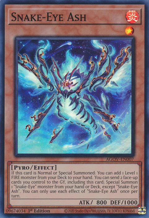 Snake-Eye Ash - AGOV-EN007 - Super Rare