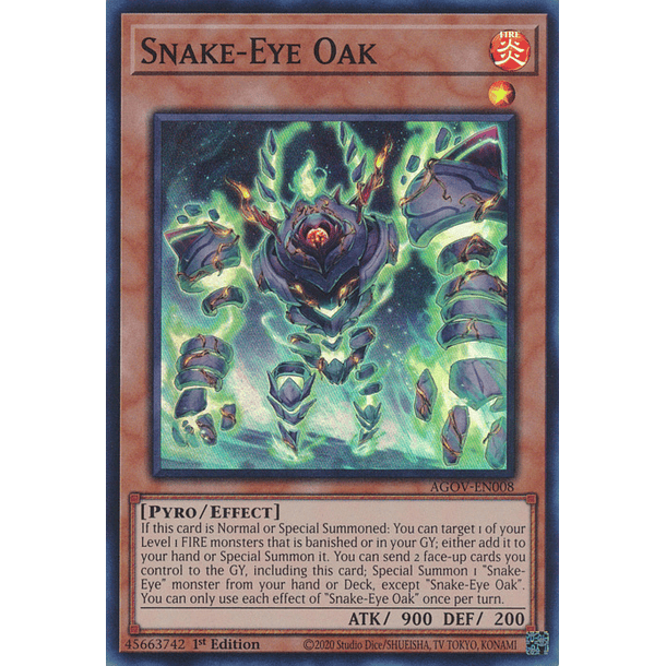 Snake-Eye Oak - AGOV-EN008 - Super Rare