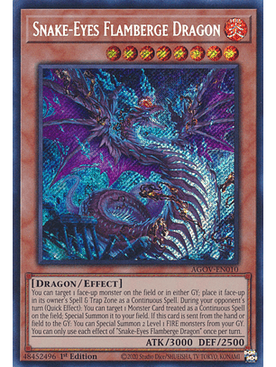 Snake-Eyes Flamberge Dragon - AGOV-EN010 - Secret Rare