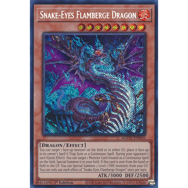 Snake-Eyes Flamberge Dragon - AGOV-EN010 - Secret Rare