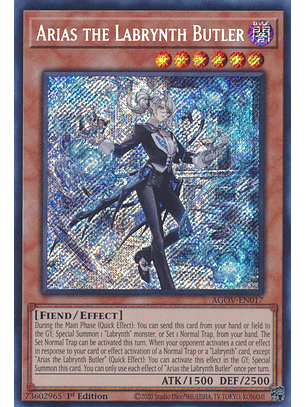 Arias the Labrynth Butler - AGOV-EN017 - Secret Rare