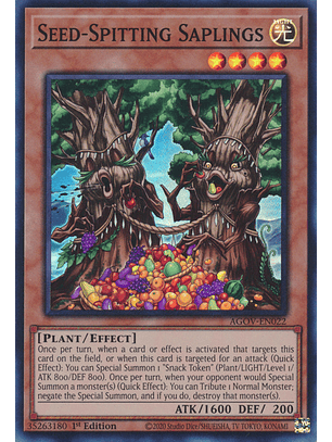 Seed-Spitting Saplings - AGOV-EN022 - Super Rare
