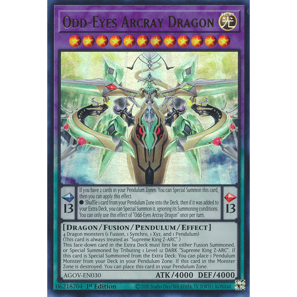 Odd-Eyes Arcray Dragon - AGOV-EN030 - Ultra Rare