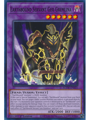 Earthbound Servant Geo Gremlina - AGOV-EN031 - Common 