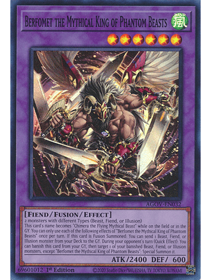 Berfomet the Mythical King of Phantom Beasts - AGOV-EN032 - Super Rare