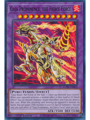 Gaia Prominence, the Fierce Force - AGOV-EN033 - Common 