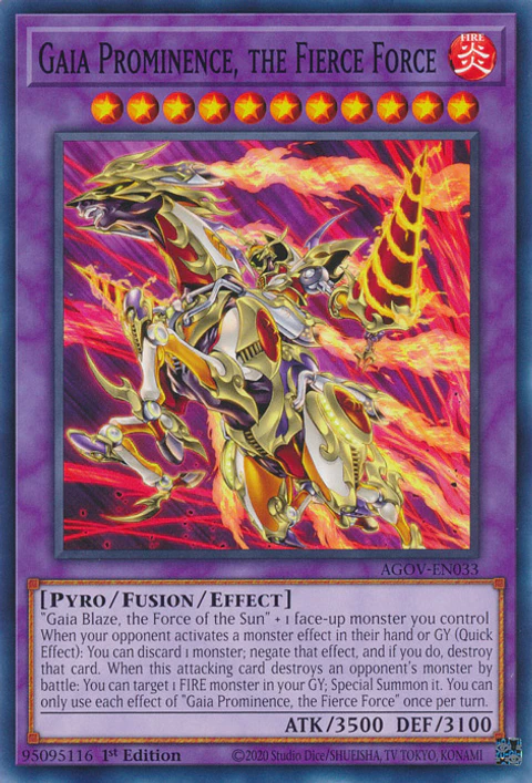 Gaia Prominence, the Fierce Force - AGOV-EN033 - Common 