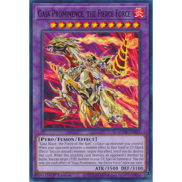 Gaia Prominence, the Fierce Force - AGOV-EN033 - Common 