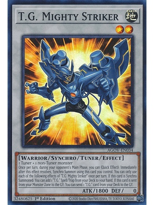 T.G. Mighty Striker - AGOV-EN034 - Super Rare