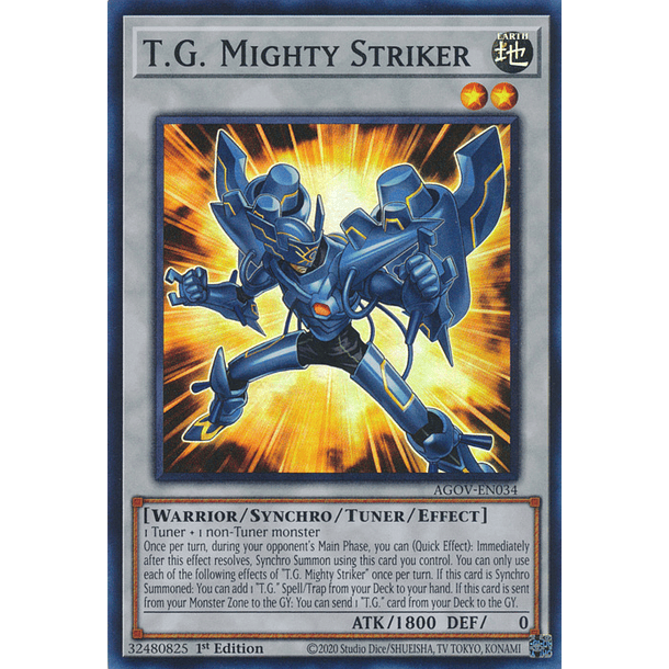 T.G. Mighty Striker - AGOV-EN034 - Super Rare