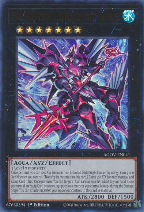 Full Armored Dark Knight Lancer - AGOV-EN041 - Ultra Rare 1