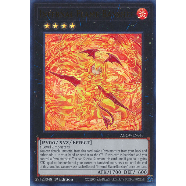 Infernal Flame Banshee - AGOV-EN043 - Ultra Rare