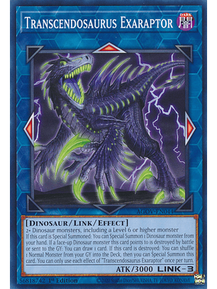 Transcendosaurus Exaraptor - AGOV-EN044 - Common 