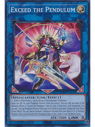 Exceed the Pendulum - AGOV-EN045 - Super Rare