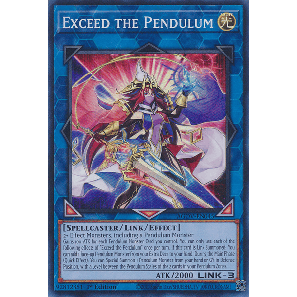 Exceed the Pendulum - AGOV-EN045 - Super Rare