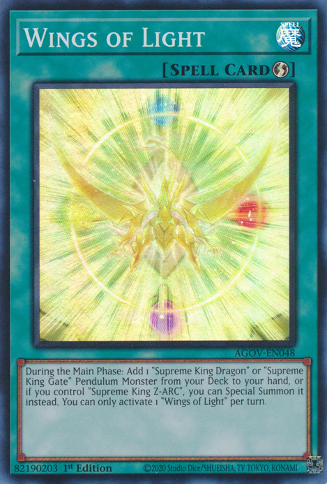Wings of Light - AGOV-EN048 - Super Rare 1
