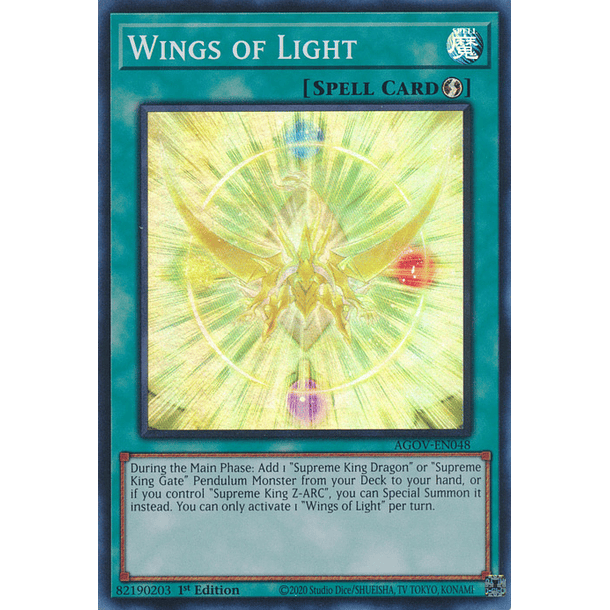 Wings of Light - AGOV-EN048 - Super Rare