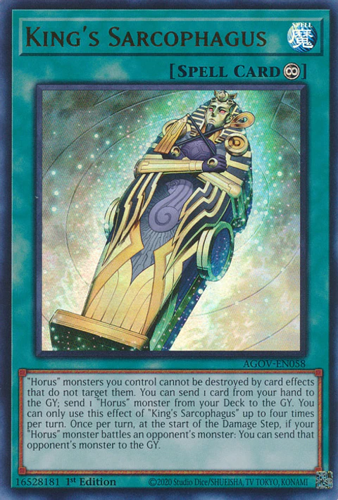 King's Sarcophagus - AGOV-EN058 - Ultra Rare