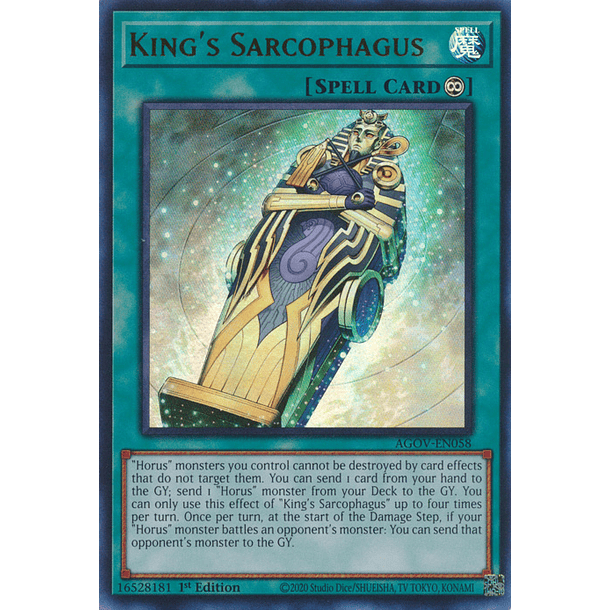 King's Sarcophagus - AGOV-EN058 - Ultra Rare