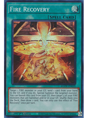 Fire Recovery - AGOV-EN059 - Super Rare