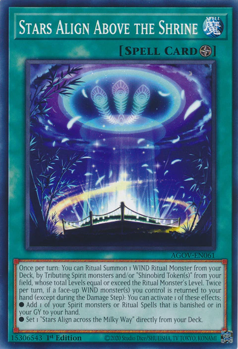 Stars Align Above the Shrine - AGOV-EN061 - Common 