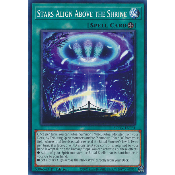 Stars Align Above the Shrine - AGOV-EN061 - Common 