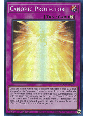 Canopic Protector - AGOV-EN076 - Super Rare