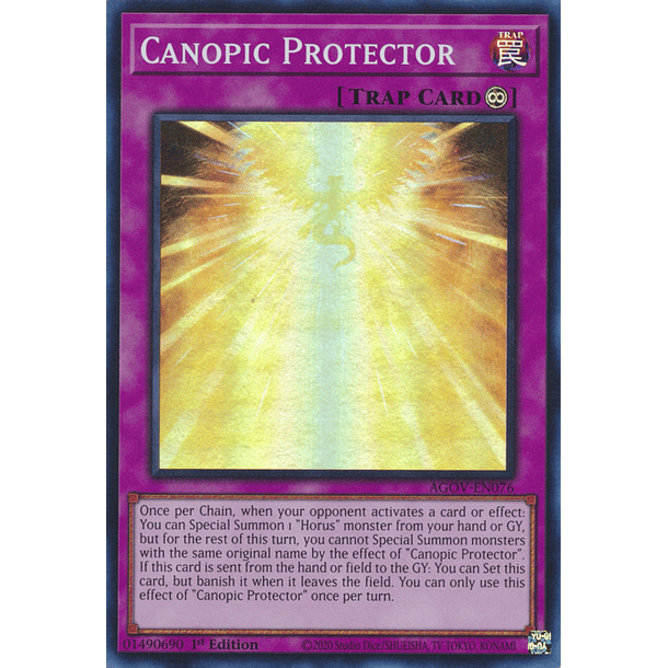 Canopic Protector - AGOV-EN076 - Super Rare
