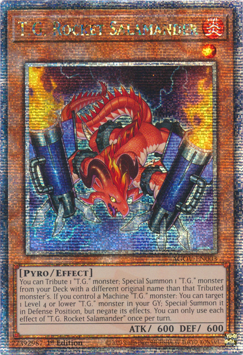 T.G. Rocket Salamander - AGOV-EN003 - Quarter Century Secret Rare 1