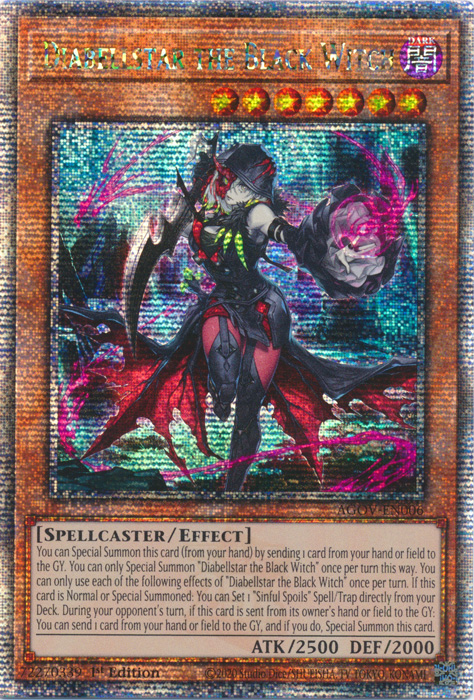 Diabellstar the Black Witch - AGOV-EN006 - Quarter Century Secret Rare 1