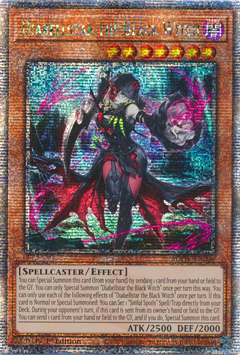 Diabellstar the Black Witch - AGOV-EN006 - Quarter Century Secret Rare