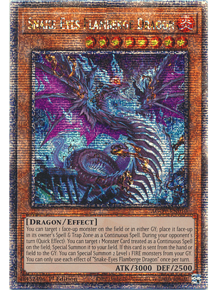 Snake-Eyes Flamberge Dragon - AGOV-EN010 - Quarter Century Secret Rare
