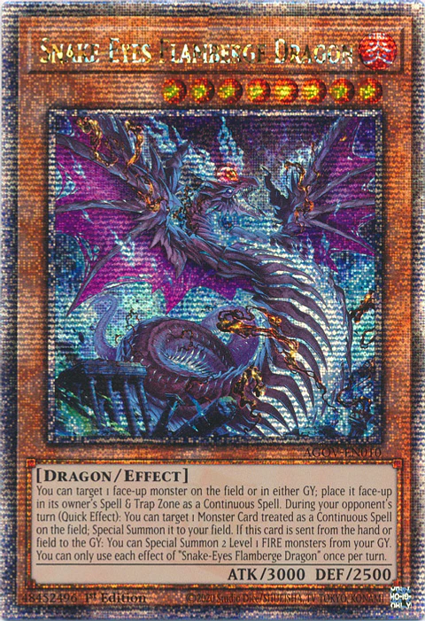 Snake-Eyes Flamberge Dragon - AGOV-EN010 - Quarter Century Secret Rare