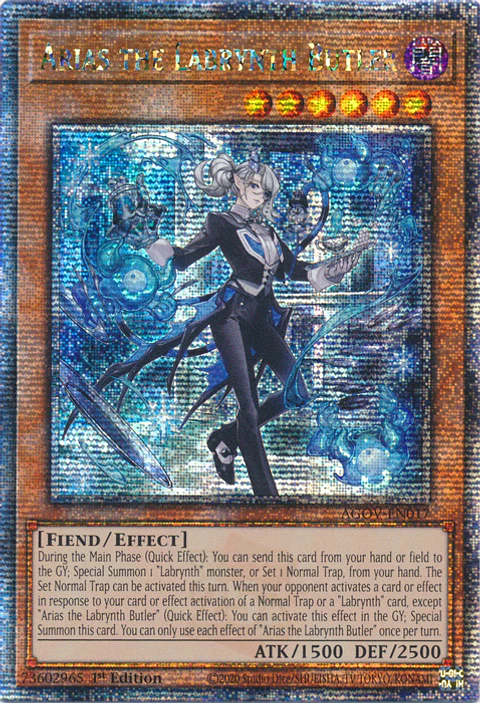 Arias the Labrynth Butler - AGOV-EN017 - Quarter Century Secret Rare