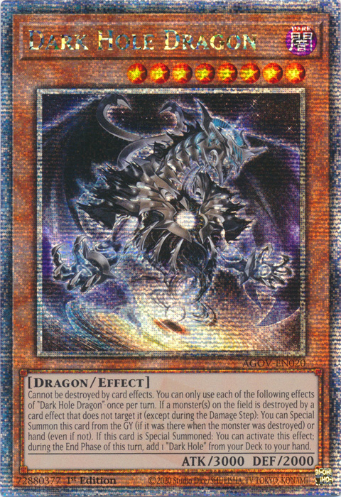 Dark Hole Dragon - AGOV-EN020 - Quarter Century Secret Rare 1