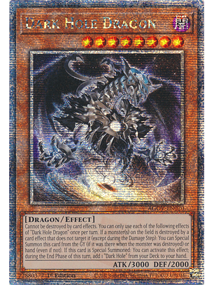 Dark Hole Dragon - AGOV-EN020 - Quarter Century Secret Rare