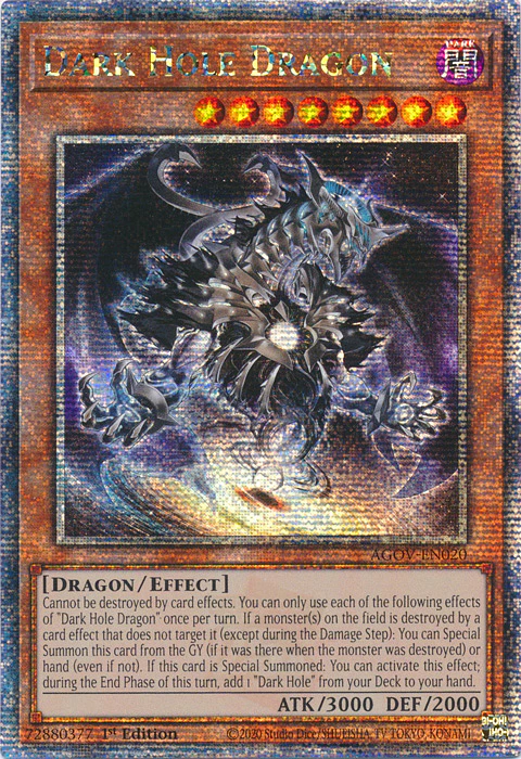 Dark Hole Dragon - AGOV-EN020 - Quarter Century Secret Rare