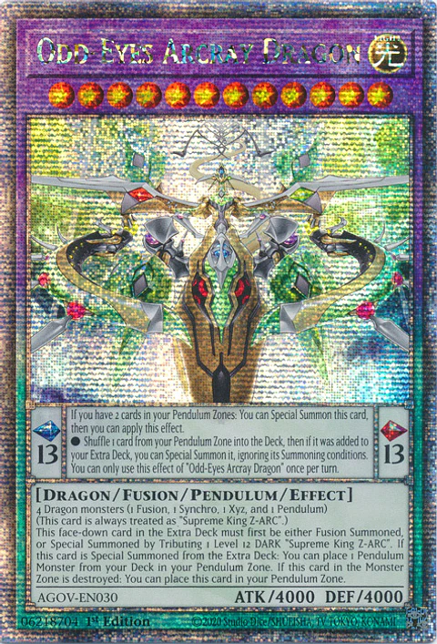 Odd-Eyes Arcray Dragon - AGOV-EN030 - Quarter Century Secret Rare