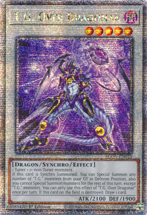 T.G. Over Dragonar - AGOV-EN035 - Quarter Century Secret Rare  1