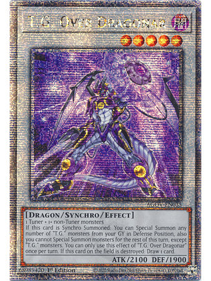 T.G. Over Dragonar - AGOV-EN035 - Quarter Century Secret Rare 