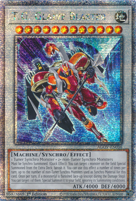 T.G. Glaive Blaster - AGOV-EN036 - Quarter Century Secret Rare 1