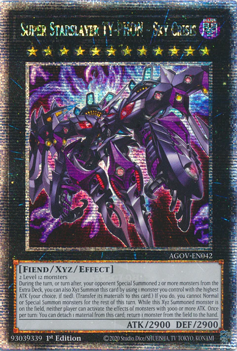 Super Starslayer TY-PHON - Sky Crisis - AGOV-EN042 - Quarter Century Secret Rare
