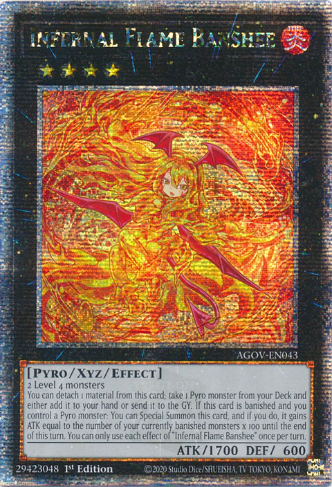Infernal Flame Banshee - AGOV-EN043 - Quarter Century Secret Rare